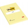 Karteczki samoprzylepne Post-it 100 kartek 102mm x 152mm w kratkę żółte