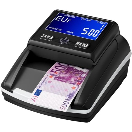 Wykrywacz fałszywych banknotów euro z akumulatorem do licznika walut OPIS