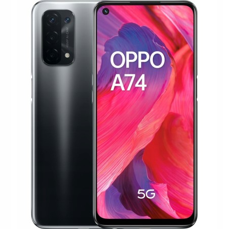 Outlet Smartfon Oppo A74 5G 6 GB / 128 GB 5G czarny 5000 mAh 6.5" Bluetooth