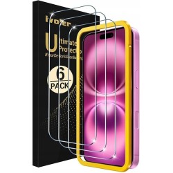 Outlet Ivoler Szkło hartowane do iPhone 16 2 sztuki + etui niebieskie OPIS