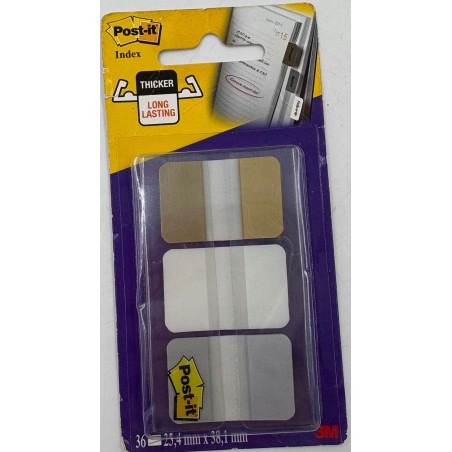 Post-It Index zakładki indeksujące 3 kolory rozmiar 25,4 x38,1mm wytrzymałe