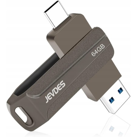 Outlet JEVDES Pendrive USB typu C/USB A 3.0 64 GB 40 MB/s plug and play