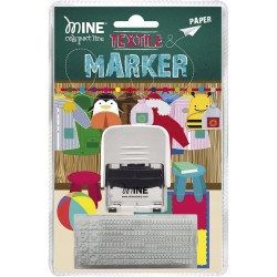 Kompaktowy znacznik do ubrań i książek Mine Stamp personalizowany OPIS