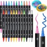 Pisaki akrylowe Diboniur 23 sztuki z podwójną końcówką do kolorowania OPIS