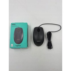 LogitechM90 Przewodowa mysz USB śledzenie optyczne 1000DPI oburęczna czarna