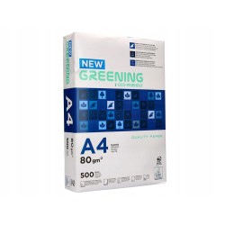Outlet Papier do drukarki Greening DIN A4 500 arkuszy 80 g/m2 ISO 9001
