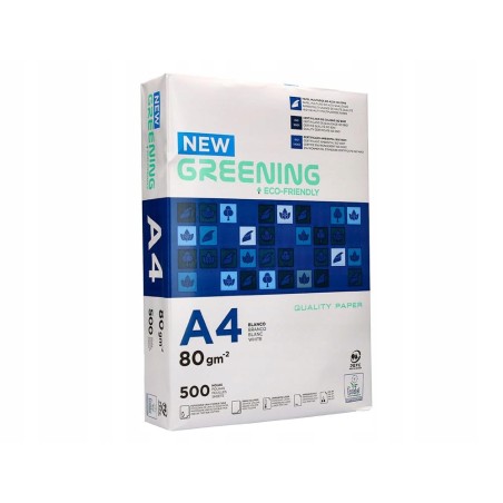 Outlet Papier do drukarki Greening DIN A4 500 arkuszy 80 g/m2 ISO 9001