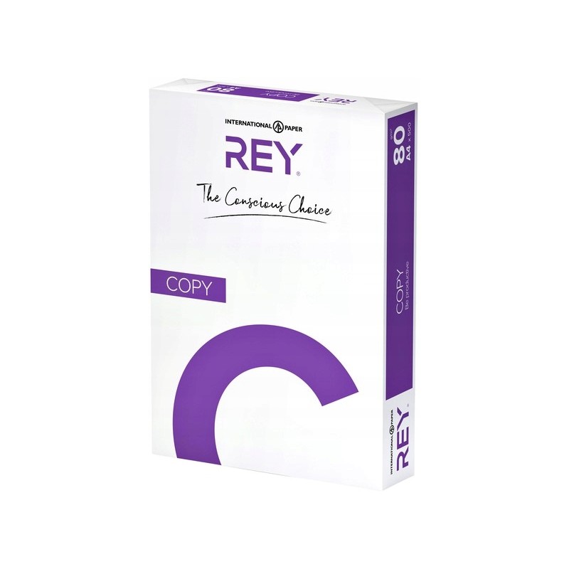 Outlet Papier biurowy Rey format A4 gramatura 80g/m2 500 arkuszy CIE 146