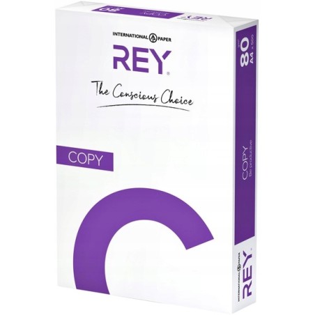 Outlet Papier biurowy Rey format A4 gramatura 80g/m2 500 arkuszy CIE 146
