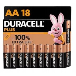 Bateria alkaliczna Duracell PLUS Extra Life AA (R6) 17szt. 1.5V