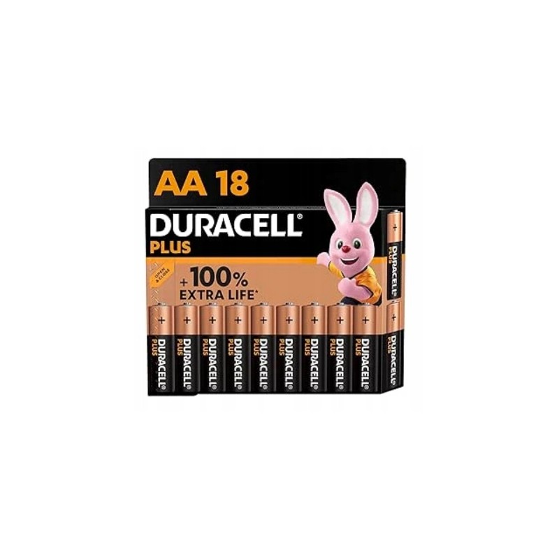 Bateria alkaliczna Duracell PLUS Extra Life AA (R6) 17szt. 1.5V