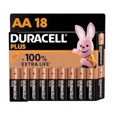 Bateria alkaliczna Duracell PLUS Extra Life AA (R6) 17szt. 1.5V
