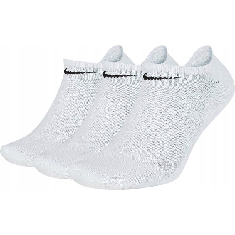3SZT. Nike Skarpetki STOPKI Everyday Cushion No Show biały r. 38-42 Dri-FIT