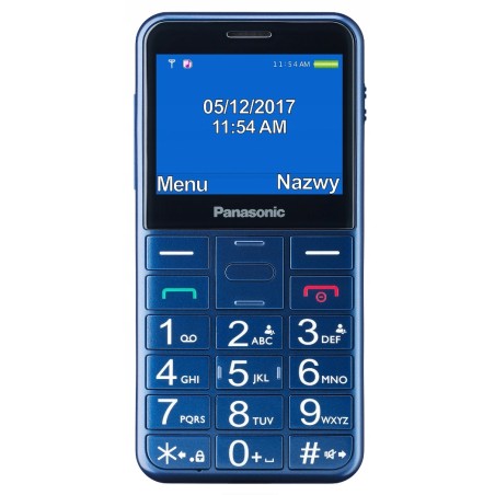 Outlet Telefon komórkowy dla seniora Panasonic KX-TU155 64 MB 2G niebieski