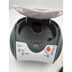 Outlet Radio sieciowo-bateryjne FM Lenco SCD-24BT WHBK białe OPIS