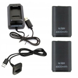 Outlet Ładowarka Hertz z 2 akumulatorkami 4800 mAh do XBOX 360 OPIS