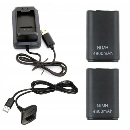 Outlet Ładowarka Hertz z 2 akumulatorkami 4800 mAh do XBOX 360 OPIS