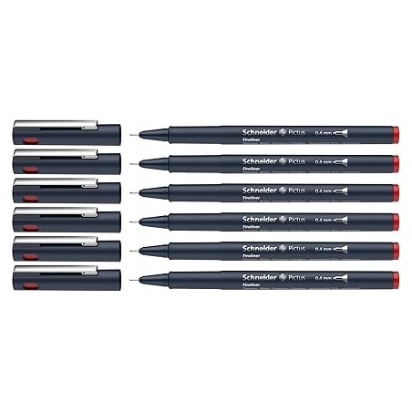 Cienkopis Schneider Pictus szerokość linii 0,4 mm niezmywalny czerwony 1szt