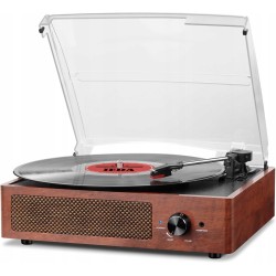 Outlet Przenośny gramofon Bluetooth Trzy Prędkość Winyl Jack Rca/3,5mm OPIS