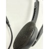 USZKODZONE Słuchawki nauszne do komputera przewodowe z mikrofonem OPIS