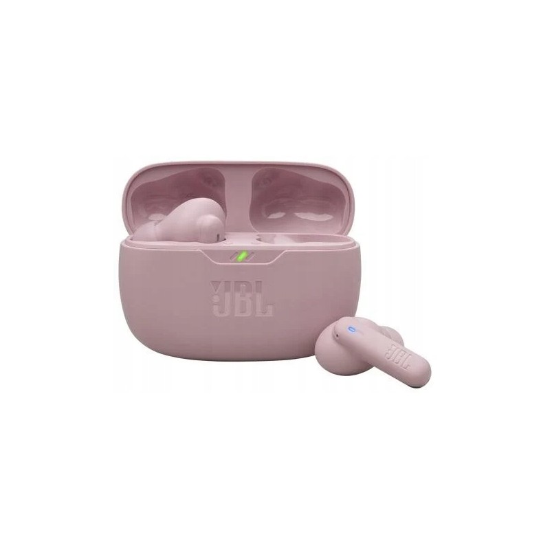 USZKODZONE Słuchawki bezprzewodowe douszne JBL Vibe Beam różowe OPIS