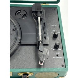 GRAMOFON RETROLIFE 3-BIEGOWY 33/45/78 U/MIN W STYLU WALIZKI BLUETOOTH AUX