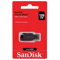 Pendrive SanDisk Cruzer Blade 128GB USB2.0 odczyt 30 MB/s zapis 9 MB/s