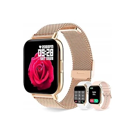 Outlet ZEGAREK DAMSKI SMARTWATCH I60 ZŁOTY FITNESS Bluetooth 280 mAh