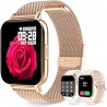 Outlet ZEGAREK DAMSKI SMARTWATCH I60 ZŁOTY FITNESS Bluetooth 280 mAh