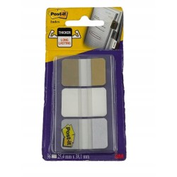 Post-It Index zakładki indeksujące 3 kolory rozmiar 25,4 x38,1mm wytrzymałe