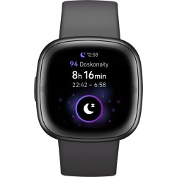 Outlet Smartwatch Fitbit Sense 2 szary Bluetooth NFC 162 mAh pulsometr