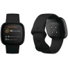 Outlet Smartwatch Fitbit Versa 3 czarny Bluetooth pulsometr krokomierz