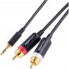 Amazon Basics 3,5 m na 2-męski adapter RCA Kabel audio stereo do głośnika