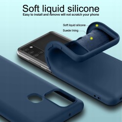 Etui kompatybilne z Samsung Galaxy A21S silikonowe gumowane miękkie