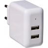 Outlet Amazon Basics dwupunktowy adapter do ładowania USB 2.4A biały