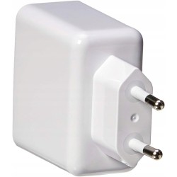 Outlet Amazon Basics dwupunktowy adapter do ładowania USB 2.4A biały