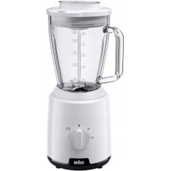 Blender kielichowy szklany Braun 1.5l jb1050wh 600 W biały