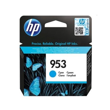 Outlet Oryginalny Tusz HP 953 Błękitny F6U12AE poj. 9ml wydajność 630 stron