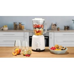 Blender kielichowy szklany Braun 1.5l jb1050wh 600 W biały