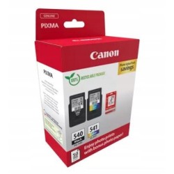 Outlet Zestaw tuszy Canon PG-540+CL-541+papier foto 5225B013 poj. 8 ml