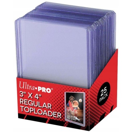 Koszulki na kartę Ultra PRO Regular Toploader 3"x4" 25 szt. wytrzymałe