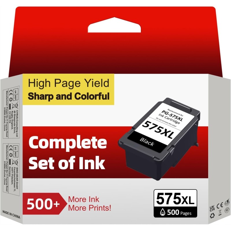 Outlet Zamiennik Tusz PG-575 XL czarne do drukarek Pixma wydajność 420 str