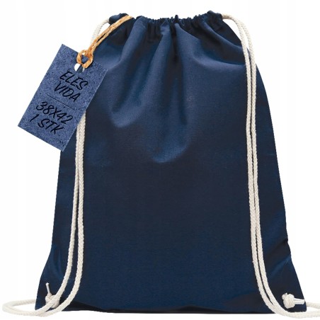 ELES VIDA BAWEŁNIANA TORBA SPORTOWA GIMNASTYCZNA 1 SZTUKA 38 X 42 CM