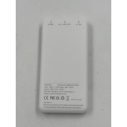 Outlet Powerbank 10000 mAh Dbasne Q12 biały wyświetlacz LED 4 porty