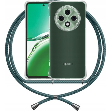Outlet Etui z smyczą kompatybilne z Oppo Reno 12 F/12 FS 5G TPU elastyczne