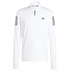 Outlet E4100 ADIDAS BLUZA SPORTOWA BIAŁA Own the Run Half-Zip R.L