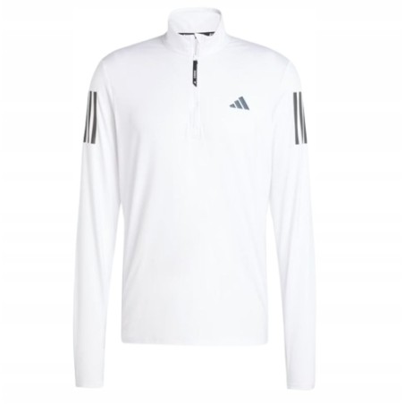 Outlet E4100 ADIDAS BLUZA SPORTOWA BIAŁA Own the Run Half-Zip R.L