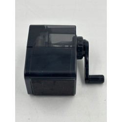 Outlet Temperówka manualna na korbkę z pojemnikiem czarna Faber-Castell