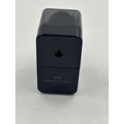 Outlet Temperówka manualna na korbkę z pojemnikiem czarna Faber-Castell