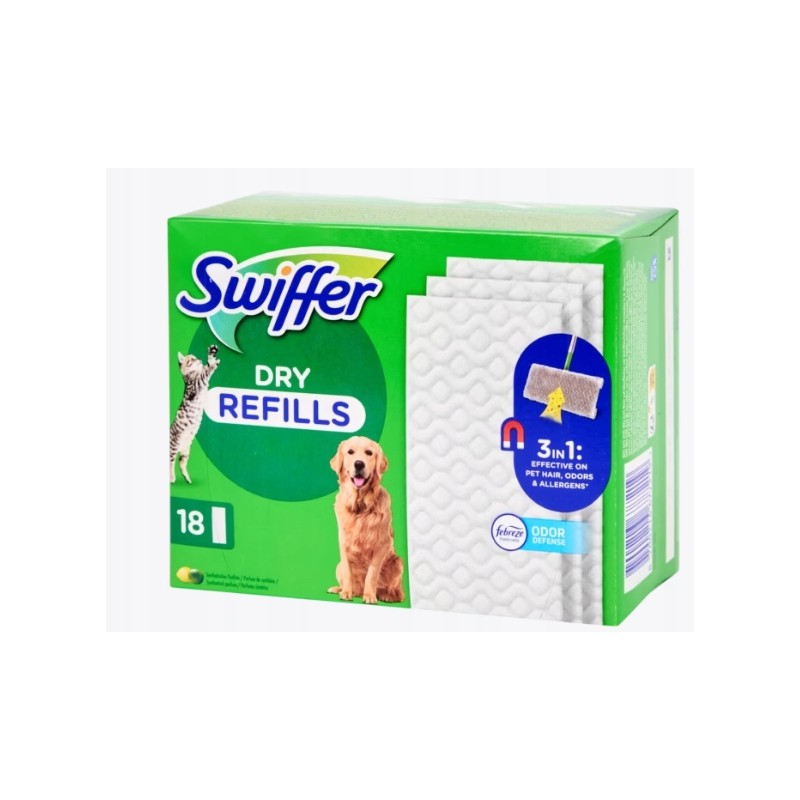 Swiffer Dry Suche ściereczki do mopa zapachowe 18 szt.